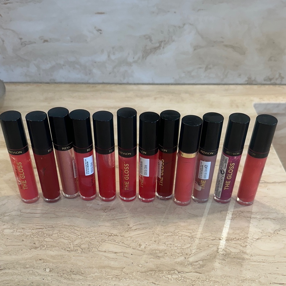 Revlon The Gloss Assorted Lip Gloss Variety Bundle